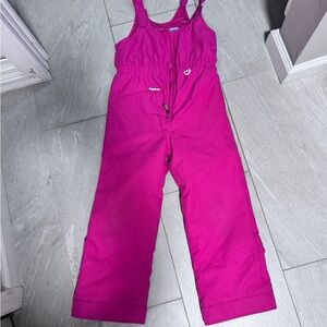 Pink Snow Bib Overalls size 7 worn 1x!